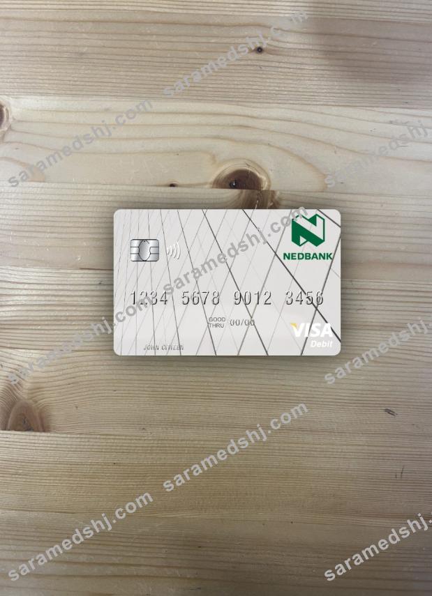 Lesotho Nedbank visa debit card photolook front